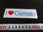 sticker i love Cemsto, Ophalen, Zo goed als nieuw, Bedrijf of Vereniging