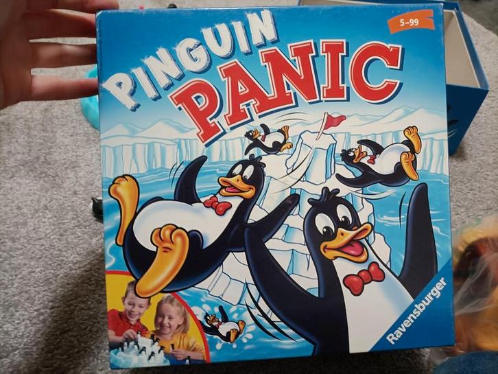 Pinguin Panic - Ravensburger - Leuk familiespel!, Hobby en Vrije tijd, Gezelschapsspellen | Overige, Zo goed als nieuw, Drie of vier spelers
