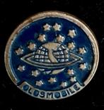 Oldsmobile speld blauw gelakt, Verzamelen, Verzenden, Zo goed als nieuw, Transport, Speldje of Pin