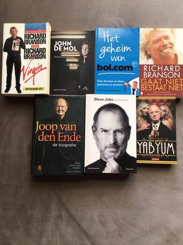 Biografieën Collectie: Branson, Jobs, Mol, Van Ende beschikbaar voor biedingen