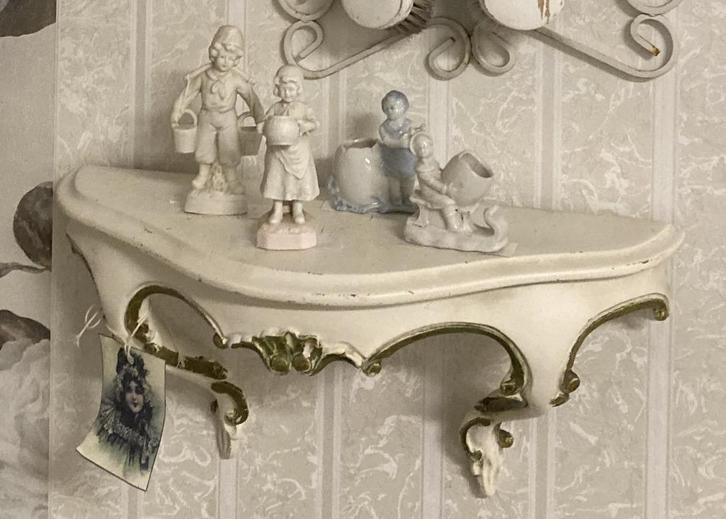 Brocante console - wandplankje, Huis en Inrichting, Woonaccessoires | Wandplanken en Boekenplanken, Gebruikt, Ophalen of Verzenden