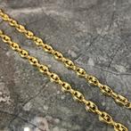 14k gouden ketting koffieboon schakel italy, Sieraden, Tassen en Uiterlijk, Kettingen, Ophalen of Verzenden, Zo goed als nieuw