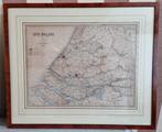 Kaart Zuid Holland Kuijper - Hugo Suringar - 1893 ingelijst., Antiek en Kunst, Kunst | Litho's en Zeefdrukken, Ophalen