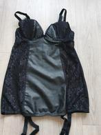 Sexy wetlook jarretel jurkje Besired Maat S, Kleding | Dames, Verzenden