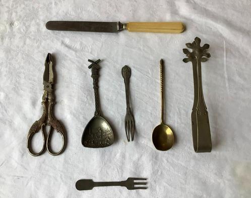 Diverse antieke keukenitems (7 stuks ) ., Antiek en Kunst, Antiek | Bestek, Ophalen