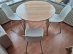 Gebruikt IKEA LISABO Eettafel met LEIFARNE Stoelen, Ophalen, Gebruikt, 50 tot 100 cm, Rond