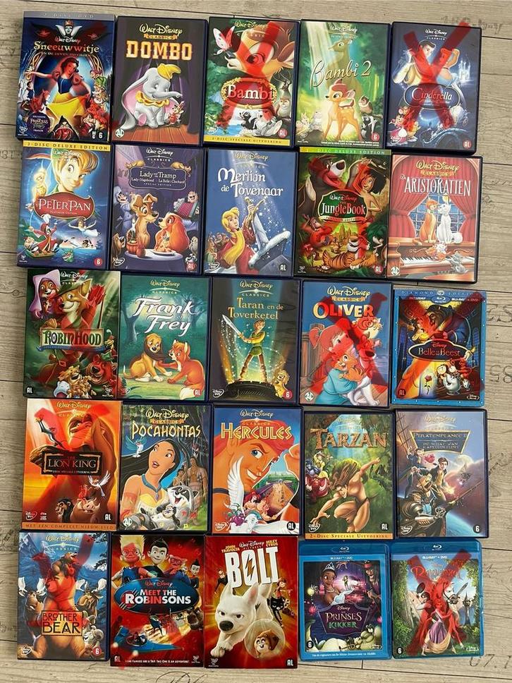 Disney dvd’s en blu-ray’s, nog slechts enkele beschikbaar!, Cd's en Dvd's, Dvd's | Kinderen en Jeugd, Zo goed als nieuw, Film