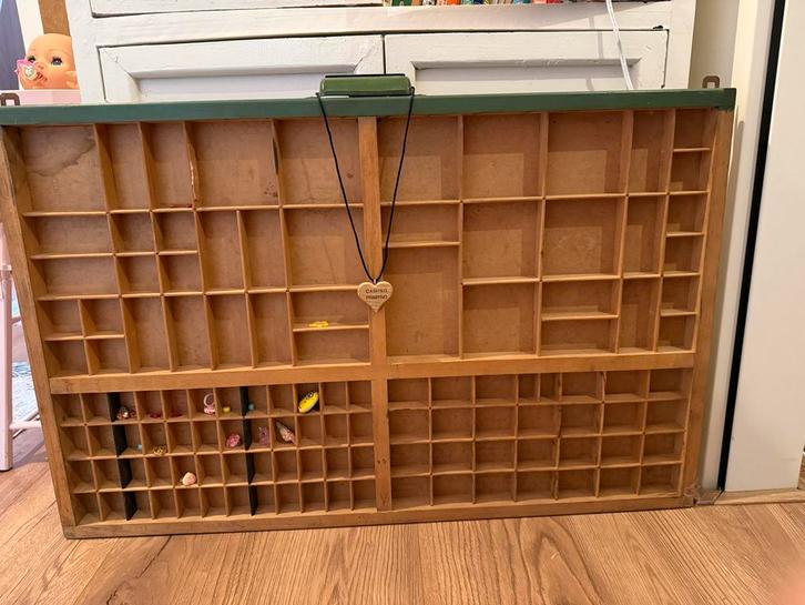 Oude Letterbak Hout, Huis en Inrichting, Kasten | Overige, Gebruikt, Ophalen of Verzenden
