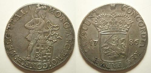 Utrecht Dukaat zilver 1786 -moeilijk jaar, Postzegels en Munten, Munten | Nederland, Losse munt, 2½ gulden, Vóór koninkrijk, Zilver