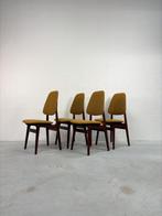 Set Vintage Eetkamerstoelen van Brødrene Sørheim, Huis en Inrichting, Stoelen, Ophalen, Hout, Overige kleuren, Zo goed als nieuw