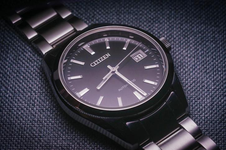 Citizen NB1050-59E, Sieraden, Tassen en Uiterlijk, Horloges | Heren, Zo goed als nieuw, Polshorloge, Citizen, Staal, Staal, Ophalen