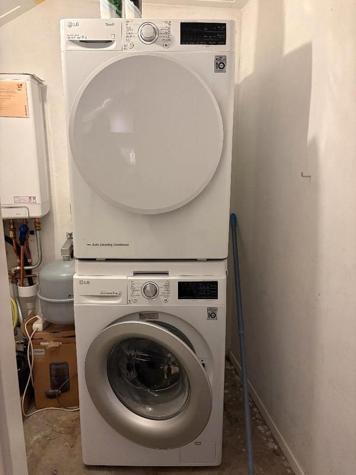 LG wasmachine en droger, Witgoed en Apparatuur, Wasmachines, Gebruikt, 6 tot 8 kg, 85 tot 90 cm, 1200 tot 1600 toeren, Energieklasse A of zuiniger