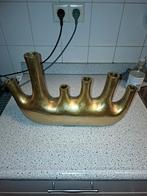 Bronskleurige metalen vaas Kuta, Huis en Inrichting, Woonaccessoires | Vazen, Ophalen, Overige materialen, Overige kleuren, Zo goed als nieuw