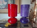 2 vintage lampen Lykta Ikea rood en paars, Ophalen of Verzenden, Huis en Inrichting
