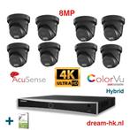 8MP Hybrid ColorVu 3.0 Hikvision IP PoE set + 10TB HDD