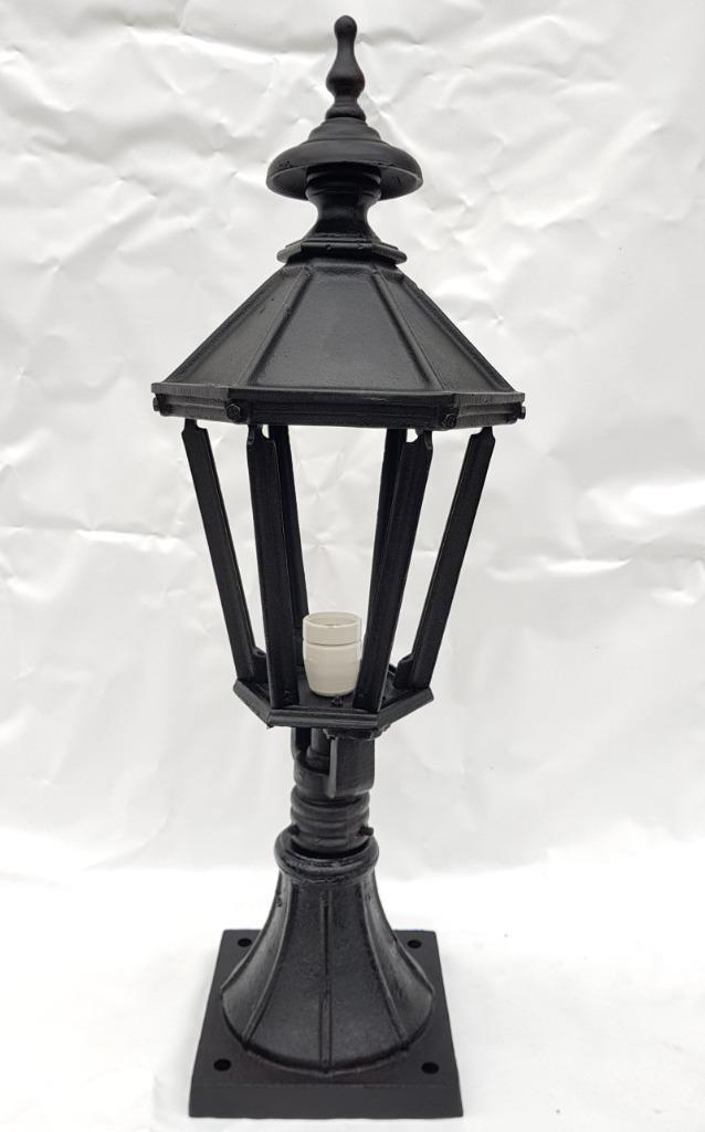 Lampen lantaarns voor op penant paal van poort of hekwerk, Tuin en Terras, Tuinhekken en Hekwerk, Nieuw, Sierhekwerk, IJzer, Verzenden