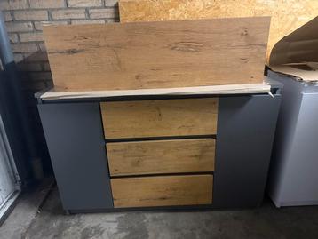 Dressoir 120cm antraciet eiken /tv meubel antraciet eiken beschikbaar voor biedingen