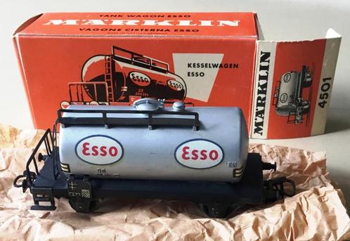 MäRKLIN H0 # 4501 KETELWAGEN ESSO 1958 uitstekend in OVP, Hobby en Vrije tijd, Modeltreinen | H0, Gebruikt, Wagon, Wisselstroom
