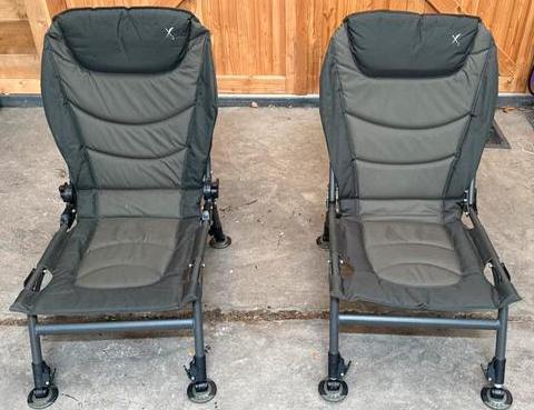 X2 Karperstoel | Visstoelen | 2 Stuks | Z.g.a.n, Watersport en Boten, Hengelsport | Karpervissen, Zo goed als nieuw, Overige typen