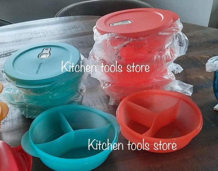 Tupperware crystalwave rond magnetron bak 900ml vakjesbord, Huis en Inrichting, Keuken | Tupperware, Nieuw, Ophalen of Verzenden