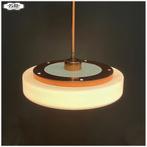 Vintage Space Age Lamp Hanglamp Opaline glas, Huis en Inrichting, Lampen | Hanglampen, Ophalen, Gebruikt, Glas, Nb