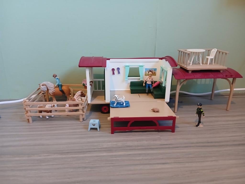 schleich woonwagen, Ophalen of Verzenden, Zo goed als nieuw, Jongen of Meisje