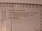 US ARMY GTA-5-2-9 kaart schaal instrument 1978, Verzenden, Landmacht, Amerika