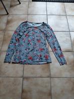 Blouse met rozen maat M, Ophalen of Verzenden, Zo goed als nieuw, Maat 38/40 (M)