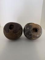 Set oude houten bowlingballen / kegelsballen (20 cm), Sport en Fitness, Ophalen of Verzenden, Gebruikt, Bal