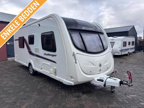 Swift Challenger 565 SR bj.2013 met MOVER en 2 APARTE BEDDEN, Caravans en Kamperen, Caravans, Bedrijf, tot en met 4, 1250 - 1500 kg