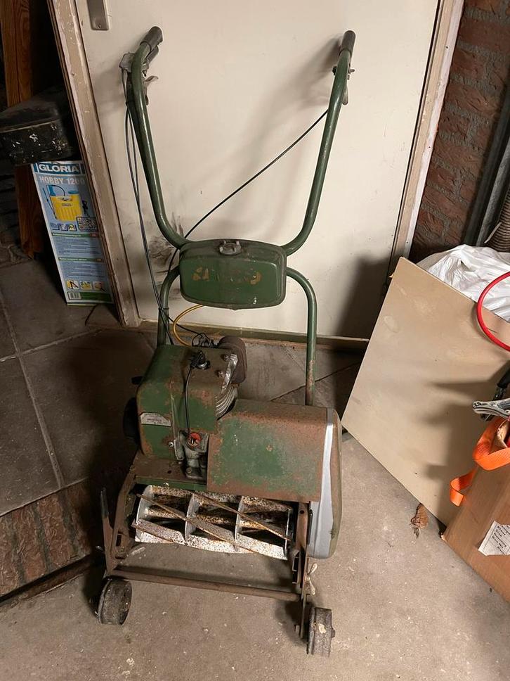 Atco Kooimaaier Suffolk Motor - Klassieker Project, Tuin en Terras, Grasmaaiers, Gebruikt, Benzine-grasmaaier, Kooimesmaaier, Ophalen