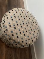 Moderne Ronde Poef opnieuw bekleed, Ophalen, Minder dan 50 cm, Rond, Zo goed als nieuw