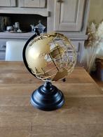 Gouden wereldbol, Huis en Inrichting, Woonaccessoires | Wereldbollen, Ophalen of Verzenden, Zo goed als nieuw