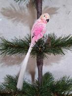 Oude antieke papegaai vogel op clip feathertree, Diversen, Kerst, Ophalen of Verzenden, N, N, N