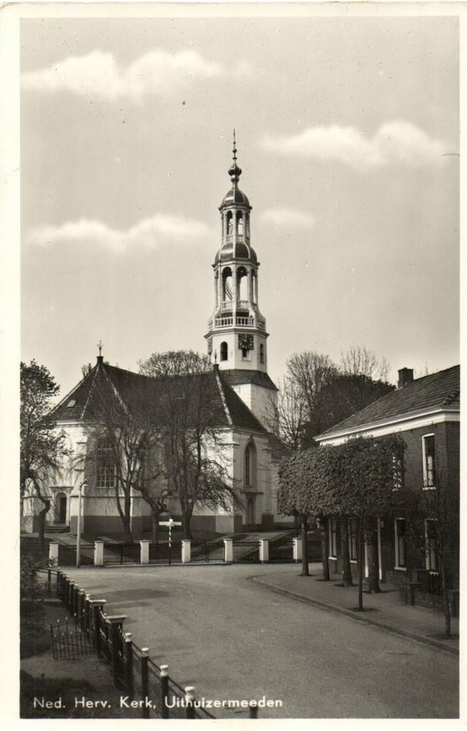 Ned. Herv. Kerk, Uithuizermeeden - gelopen, Verzamelen, Ansichtkaarten | Nederland, Gelopen, Noord-Brabant, Voor 1920, Ophalen of Verzenden