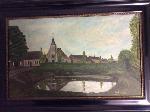 schilderij Hasselse kapel Tilburg,, Antiek en Kunst, Kunst | Schilderijen | Klassiek, Ophalen of Verzenden