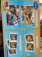 Disney pizzel, memo en domino set, Ophalen of Verzenden, 10 tot 50 stukjes, Zo goed als nieuw