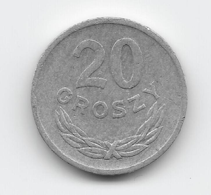 Polen 20 groszy 1972 Y# A47, Postzegels en Munten, Munten | Europa | Niet-Euromunten, Losse munt, Polen, Verzenden