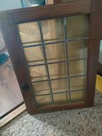 Oude glas in lood deurtjes, Doe-het-zelf en Verbouw, Glas en Ramen, Ophalen, Gebruikt, Minder dan 80 cm, Minder dan 80 cm