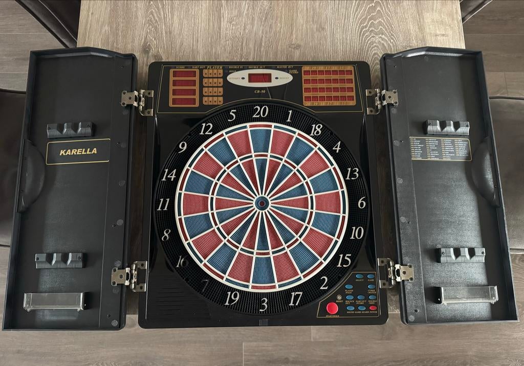 Karella CB-90 Elektronisch Dartbord - Softtip, Ophalen of Verzenden, Gebruikt, Dartbord, Elektronisch