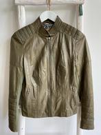 groen leren biker jack maat M GOOSECRAFT, Maat 38/40 (M), Goosecraft, Ophalen of Verzenden, Gedragen
