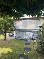Zwembad met Overkapping, Warmtepomp en zandfilter, Gebruikt, Rond, 300 cm of meer, Ophalen
