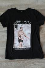 Shirt met opdruk voor (jonge)dame, Zwart, Ophalen of Verzenden, Zo goed als nieuw, Korte mouw