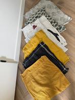 7x Hema Zeeman H&M theedoek handdoek geel zwart wit set kers, Huis en Inrichting, Keuken | Textiel, Ophalen of Verzenden, Gebruikt