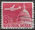 USA 1962 - Yvert 61 PA B - Vliegtuig en Capitool (ST), Postzegels en Munten, Postzegels | Amerika, Ophalen, Noord-Amerika, Gestempeld