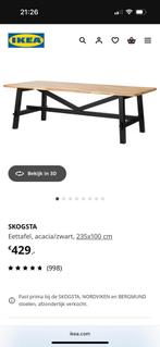 Te koop SKOGSTA ikea tafel, Ophalen, Zo goed als nieuw, Rechthoekig