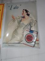 Lucky strike blik reclamebord antiek vrouw, Antiek en Kunst, Ophalen of Verzenden