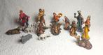 Vintage Kunststof Kerststal Figuren van Italy (15 delig), Ophalen of Verzenden