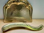 Brocante koperen tafelstoffer en blik, Ophalen of Verzenden