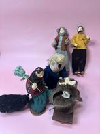 Vintage Set 6 delig handwerk artistieke kerstalfiguren, Ophalen of Verzenden, Zo goed als nieuw